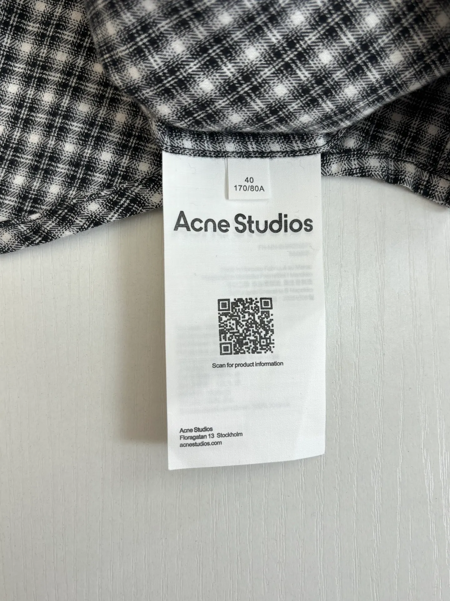 Acne Studio Size：S/M/L/XL